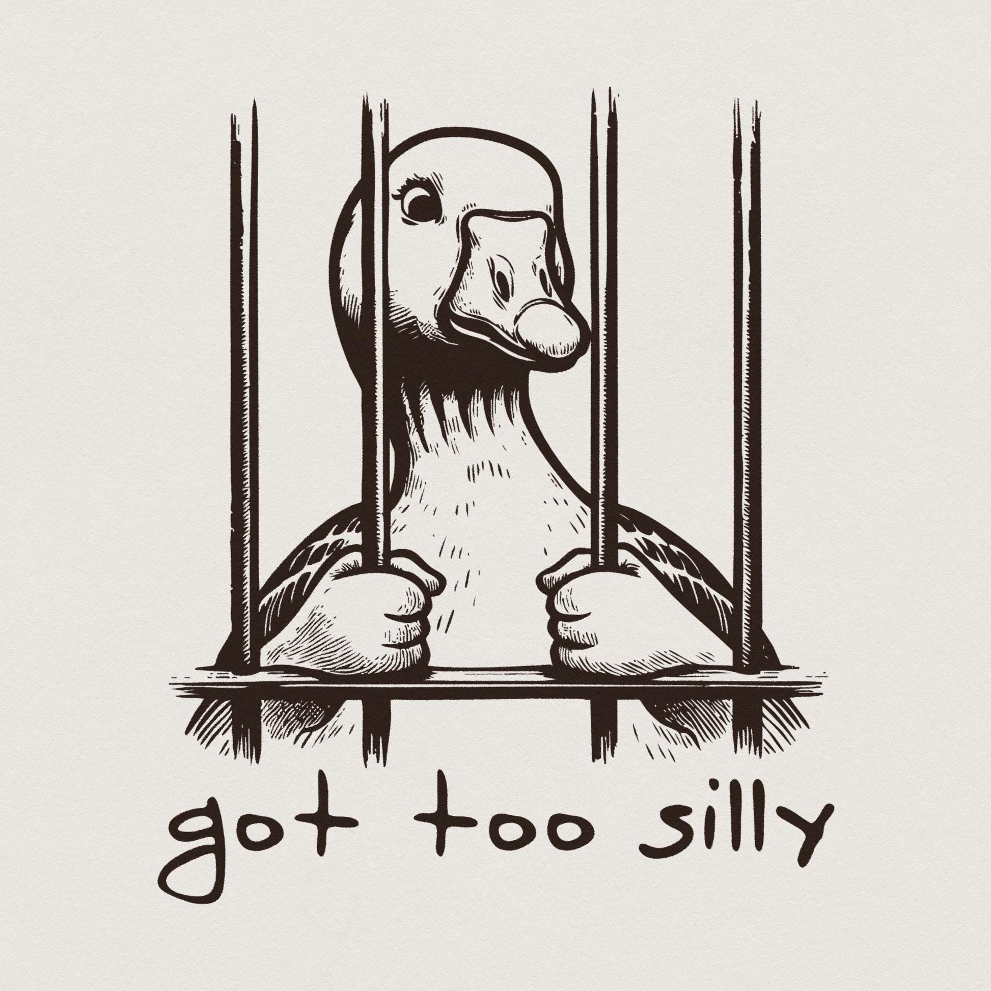 Silly Goose PNG, Goose png - 300 DPI Design for T-Shirt