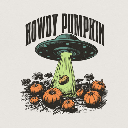 Howdy Pumpkin PNG, Western Fall png - 300 DPI Design for T-Shirt