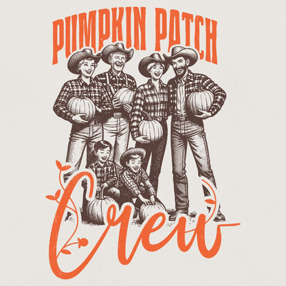 Pumpkin Patch Crew PNG, Cute Halloween Shirt - 300 DPI Design for T-Shirt