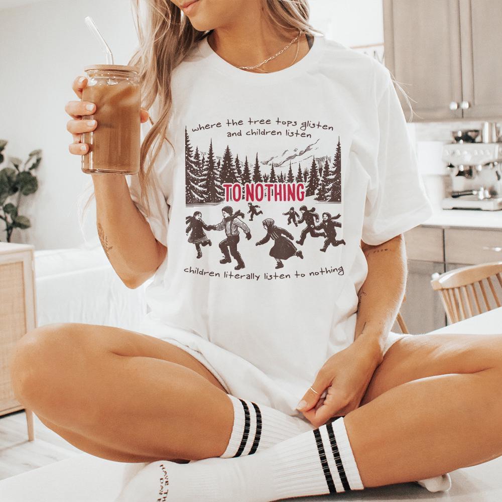 Tree Tops Glisten PNG, Funny Christmas png - 300 DPI Design for T-Shirt