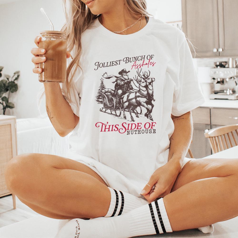 Jolliest Bunch PNG, Funny Christmas PNG - 300 DPI Design for T-Shirt