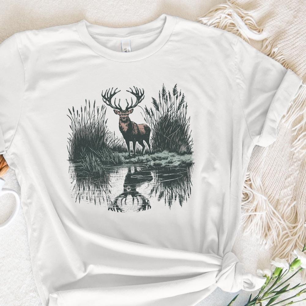Deer Sublimation Design, Hunting PNG - 300 DPI Design for T-Shirt