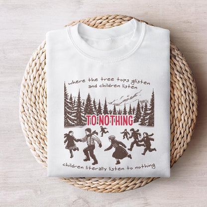 Tree Tops Glisten PNG, Funny Christmas png - 300 DPI Design for T-Shirt