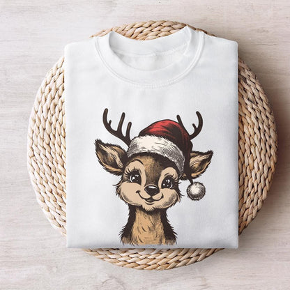 Christmas Reindeer Png, Holly Jolly Png - 300 DPI Design for T-Shirt