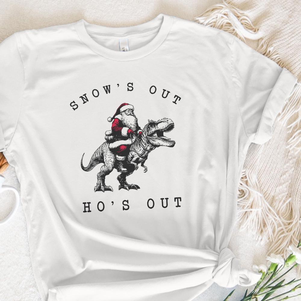 Snow's Out Ho's Out Png, Funny Santa Png - 300 DPI Design for T-Shirt