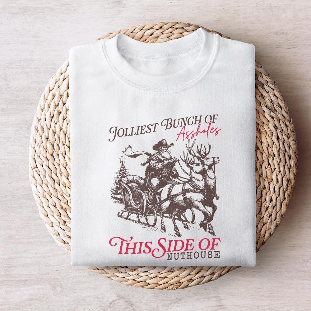 Jolliest Bunch PNG, Funny Christmas PNG - 300 DPI Design for T-Shirt