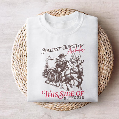 Jolliest Bunch PNG, Funny Christmas PNG - 300 DPI Design for T-Shirt