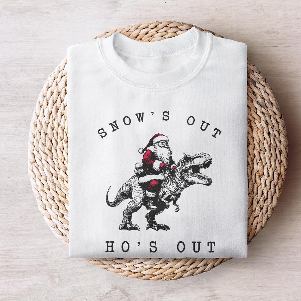 Snow's Out Ho's Out Png, Funny Santa Png - 300 DPI Design for T-Shirt