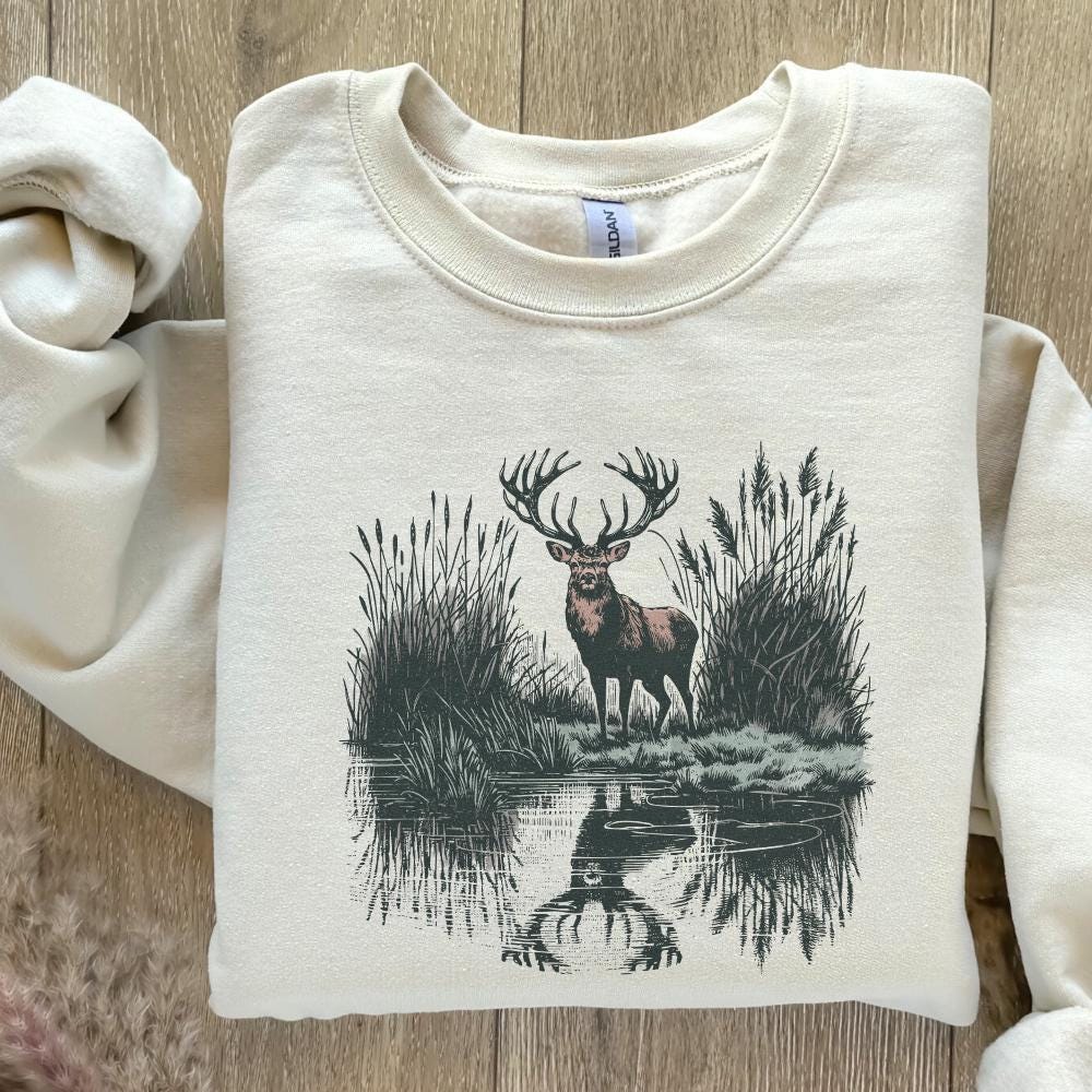 Deer Sublimation Design, Hunting PNG - 300 DPI Design for T-Shirt