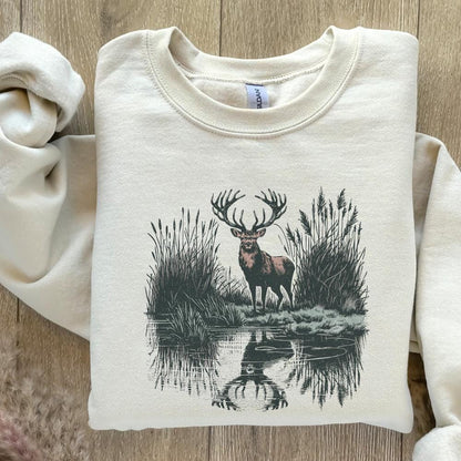 Deer Sublimation Design, Hunting PNG - 300 DPI Design for T-Shirt