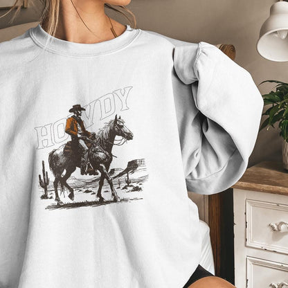 Howdy PNG, Western Sublimation Design - 300 DPI Design for T-Shirt