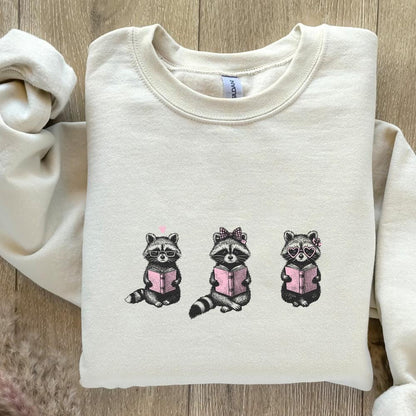 Book Lover PNG, Reading Raccoon PNG - 300 DPI Design for T-Shirt