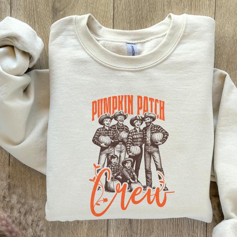 Pumpkin Patch Crew PNG, Cute Halloween Shirt - 300 DPI Design for T-Shirt