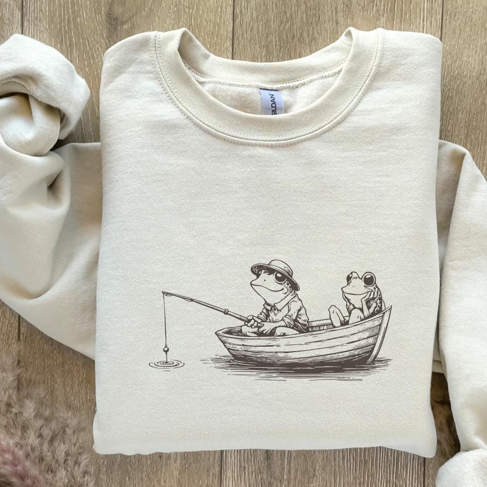 Vintage Frog Clip Art, Frog Sublimation PNG - 300 DPI Design for T-Shirt