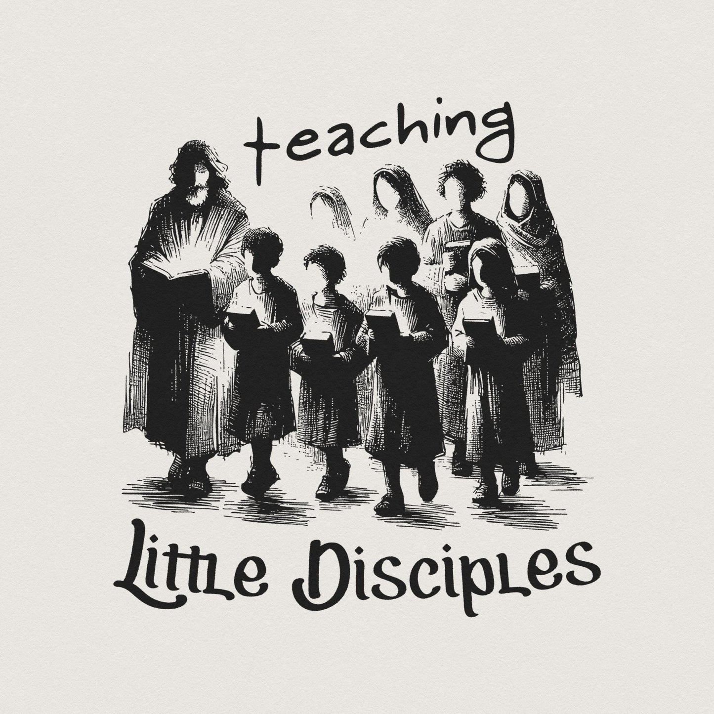 Teach Tiny Disciples png PNG, Christian Teacher Digital Download - 300