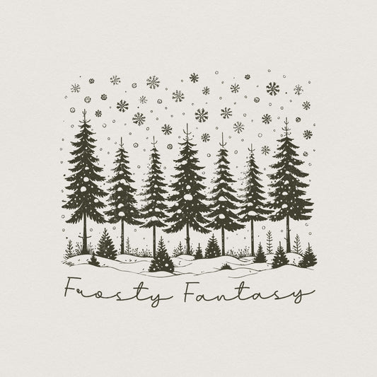 Frosty Fantasy Png, Winter png - 300 DPI Design for T-Shirt