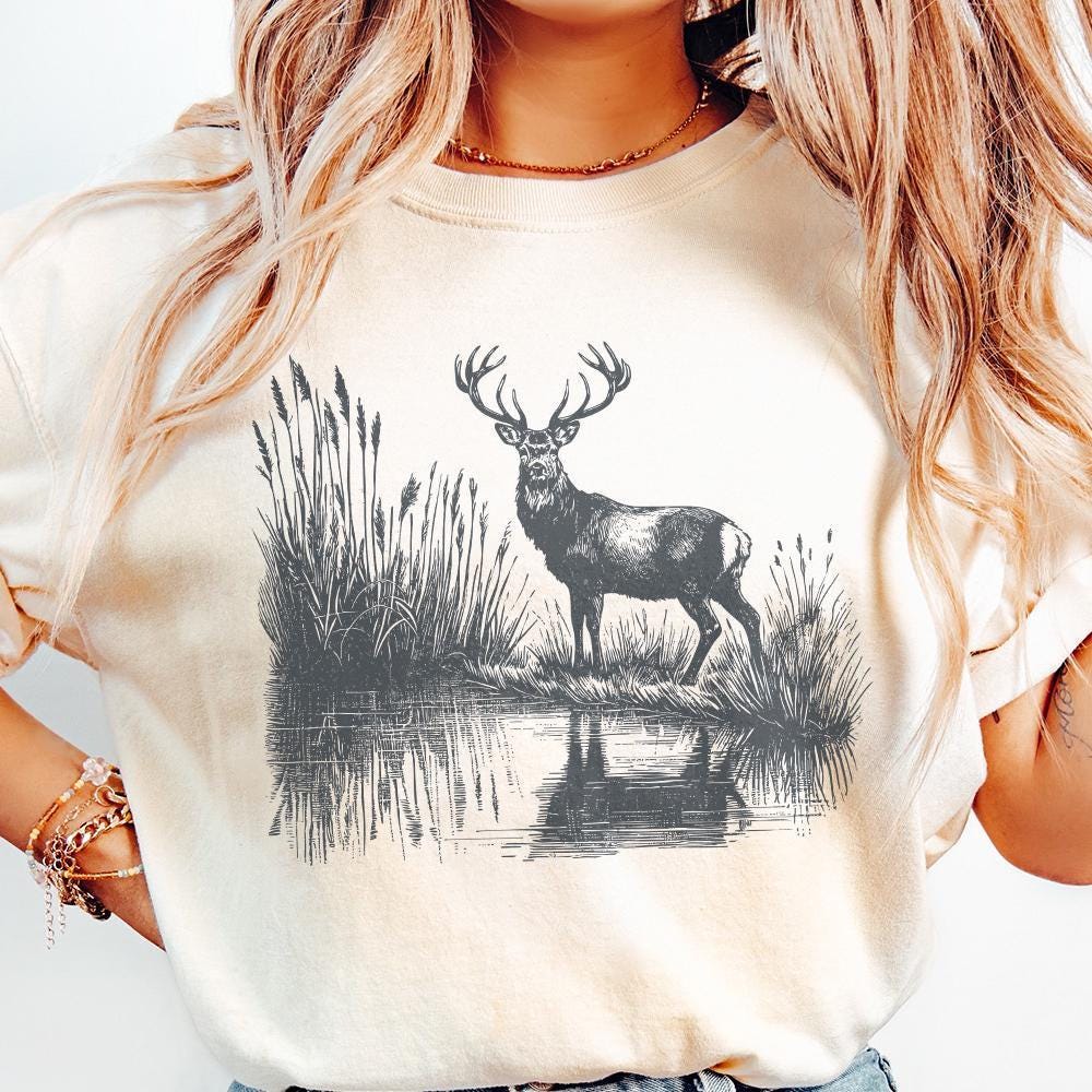 Deer PNG Design, Hunting PNG - 300 DPI Design for T-Shirt