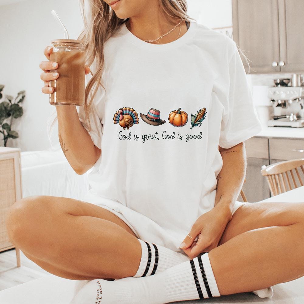 God is Great God is Good PNG, Instant Download - 300 DPI Design for T-Shirt