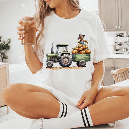 Fall Tractor PNG, Sublimation Designs - 300 DPI Design for T-Shirt