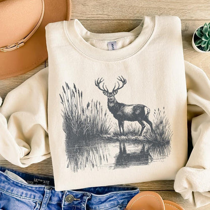 Deer PNG Design, Hunting PNG - 300 DPI Design for T-Shirt