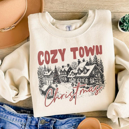Cozy Town Christmas PNG, Retro Christmas Png - 300 DPI Design for T-Shirt