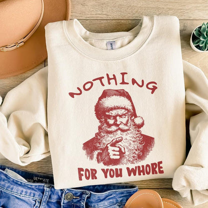 Funny Santa Claus PNG, Retro Christmas PNG - 300 DPI Design for T-Shirt