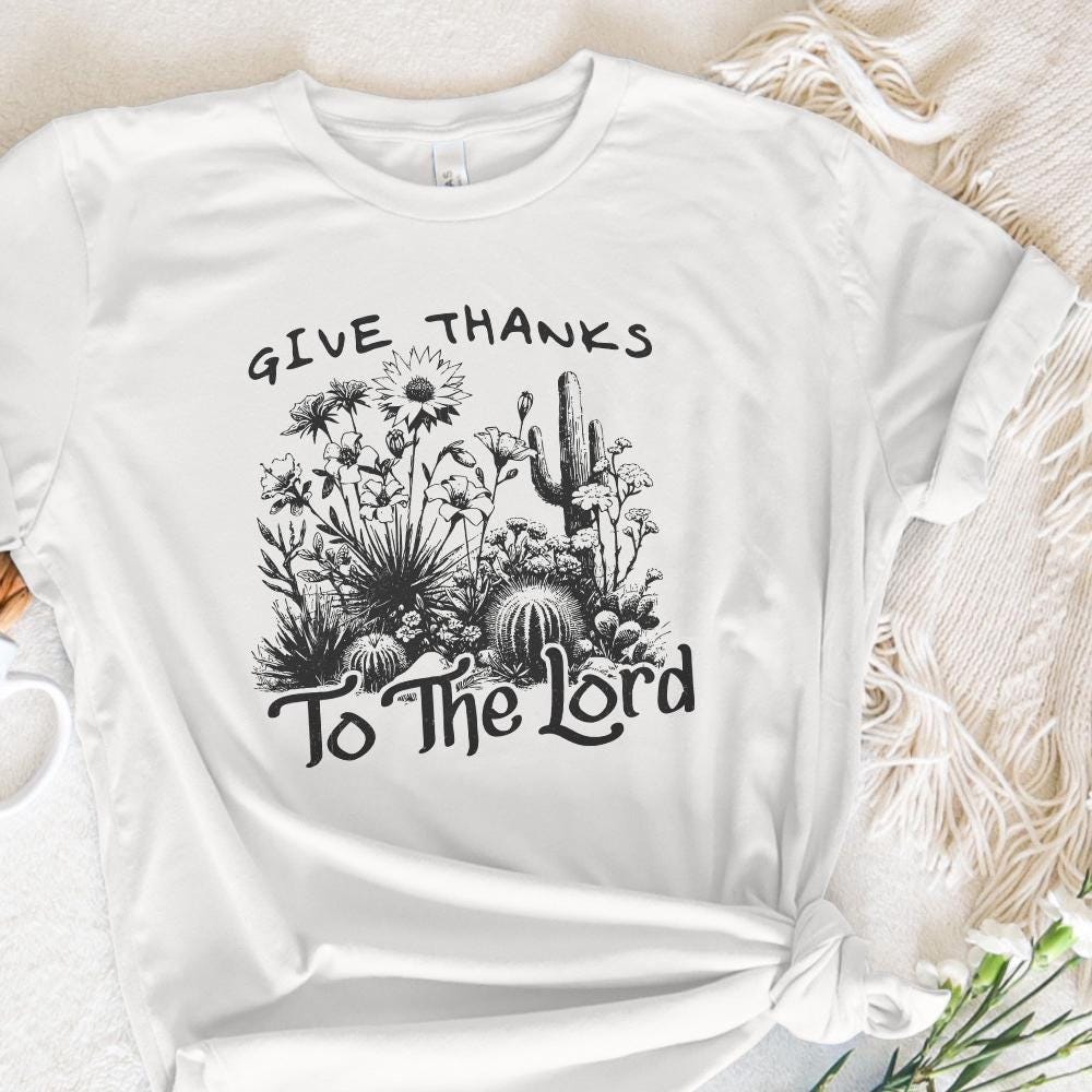 Give Thanks to Lord PNG, Fall Pumpkin Thanksgiving PNG - 300 DPI Design