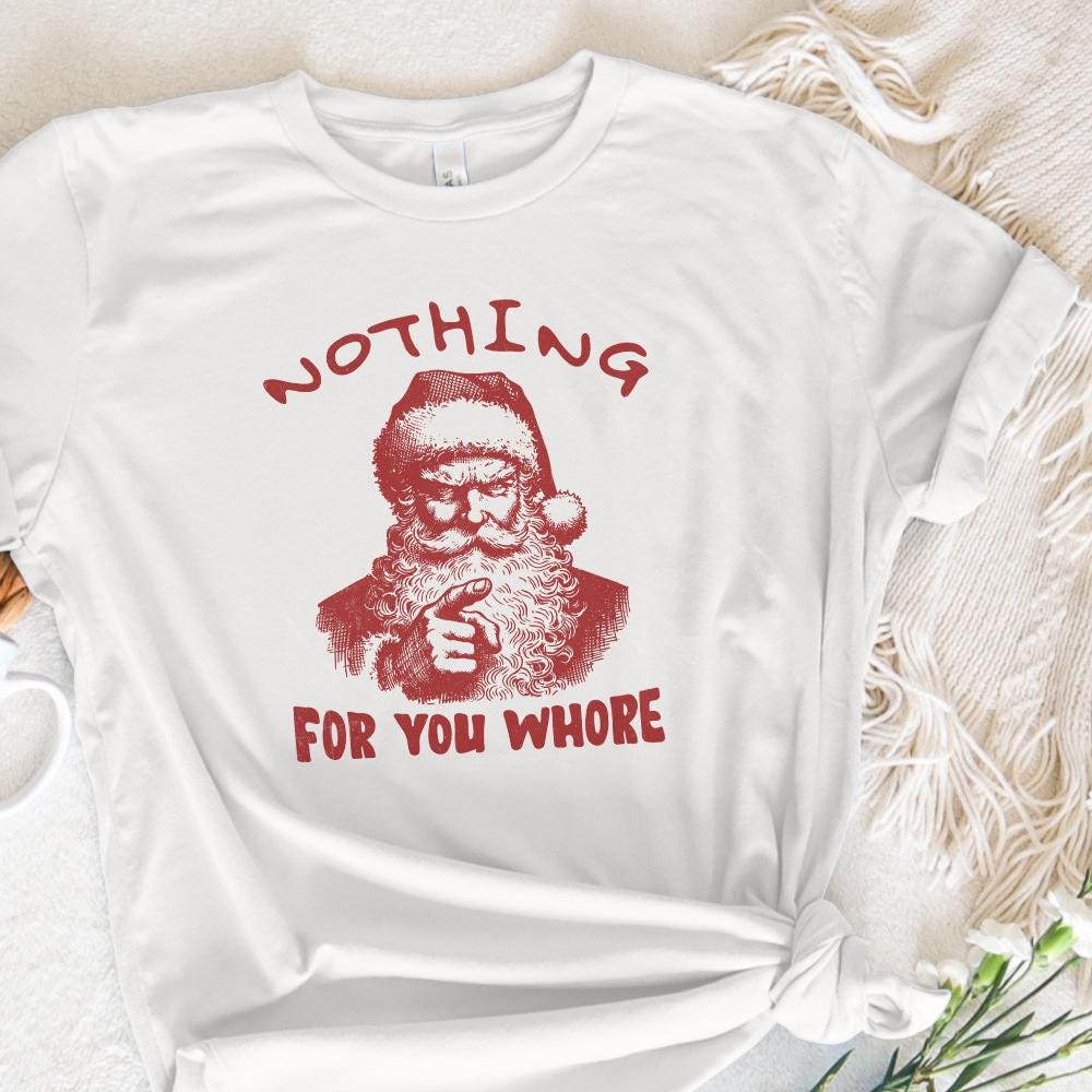 Funny Santa Claus PNG, Retro Christmas PNG - 300 DPI Design for T-Shirt
