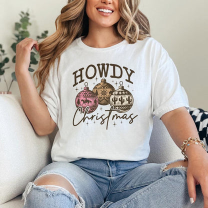 Howdy Christmas PNG, Western Sublimation Design - 300 DPI Design for