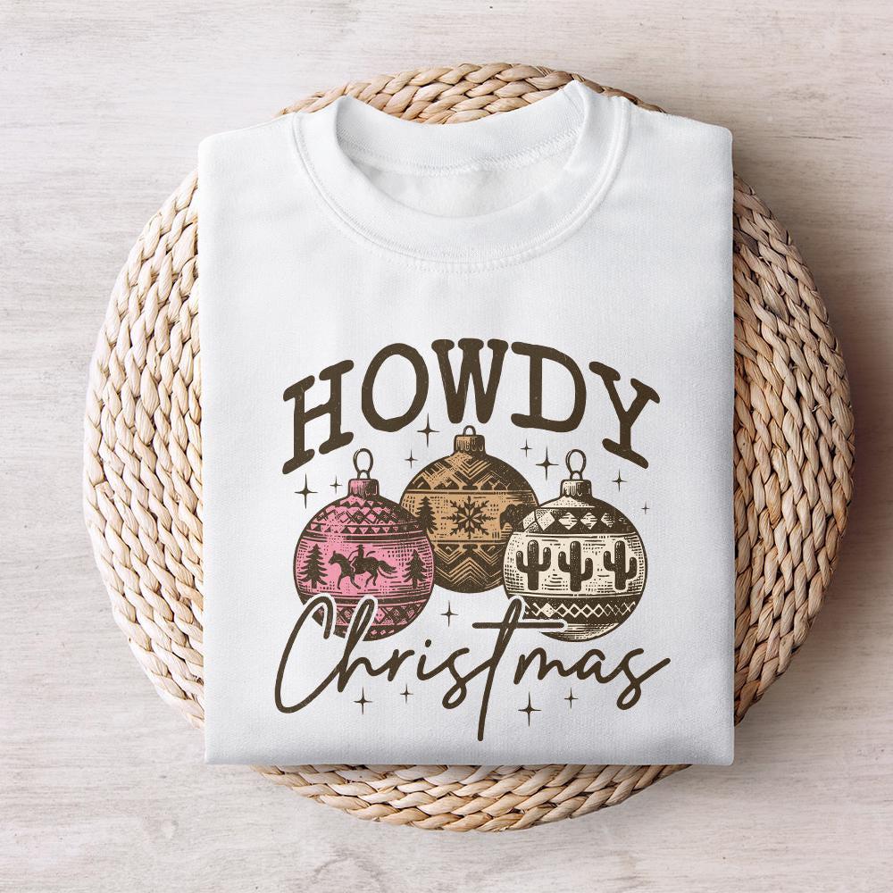 Howdy Christmas PNG, Western Sublimation Design - 300 DPI Design for