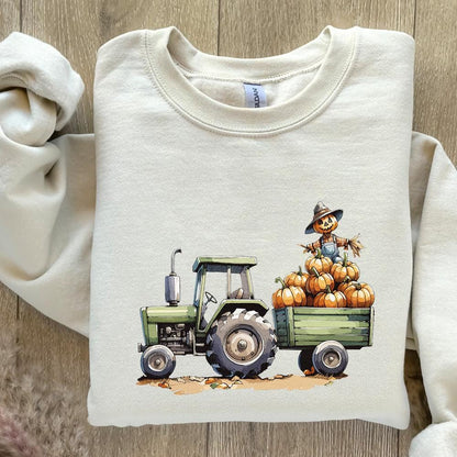 Fall Tractor PNG, Sublimation Designs - 300 DPI Design for T-Shirt