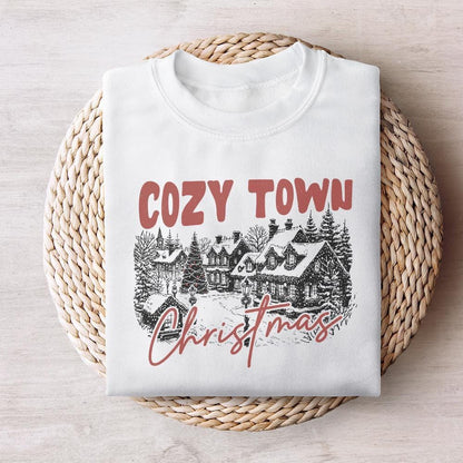 Cozy Town Christmas PNG, Retro Christmas Png - 300 DPI Design for T-Shirt