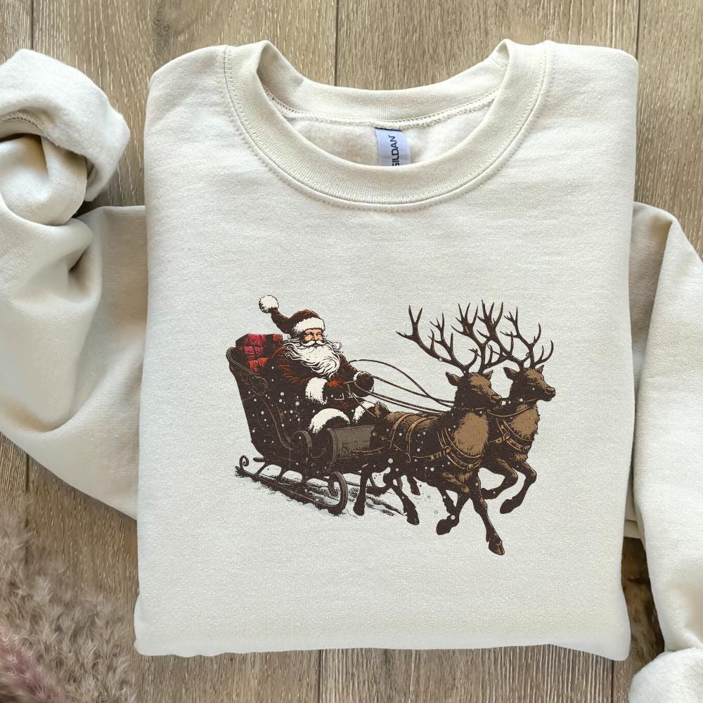 Santa Western Christmas PNG, Sublimation Design - 300 DPI Design for