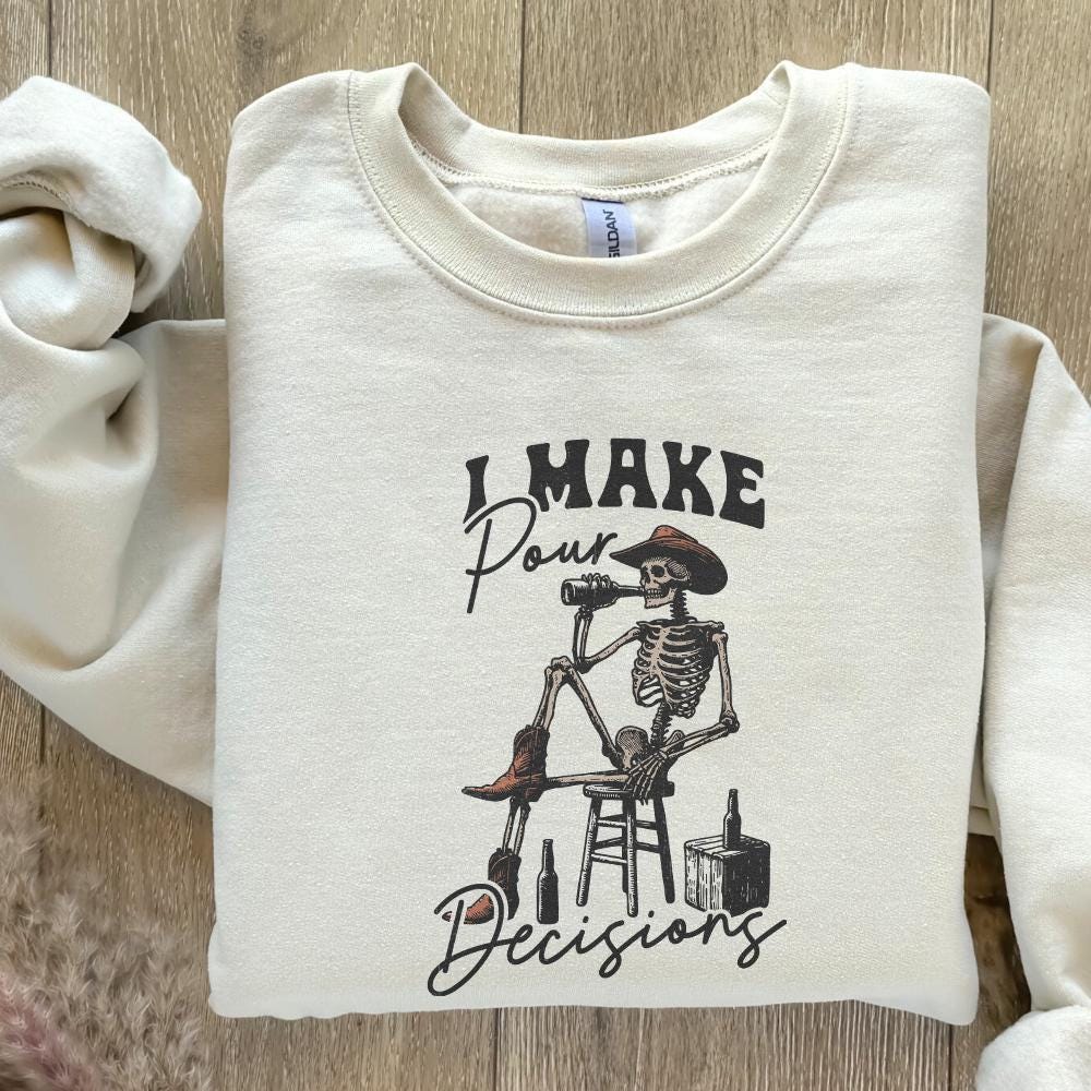 I make Pour Decisions PNG, Vintage Art - 300 DPI Design for T-Shirt