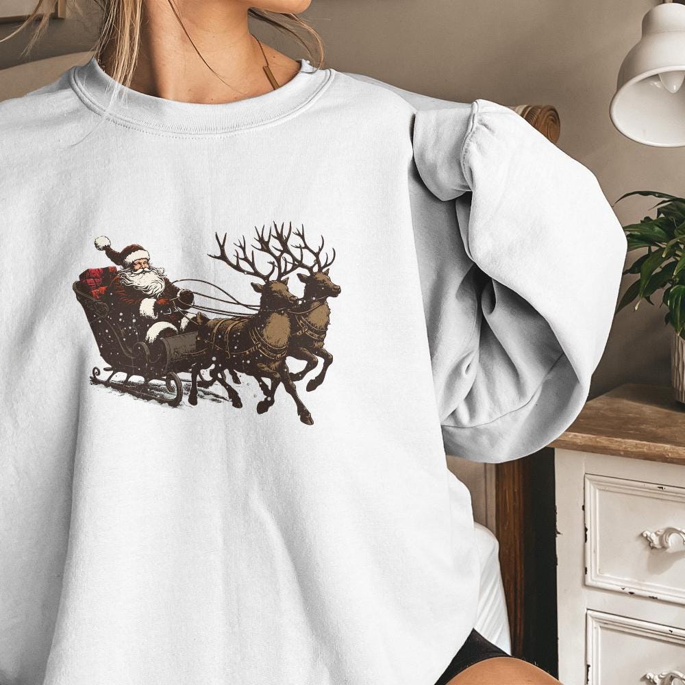 Santa Western Christmas PNG, Sublimation Design - 300 DPI Design for