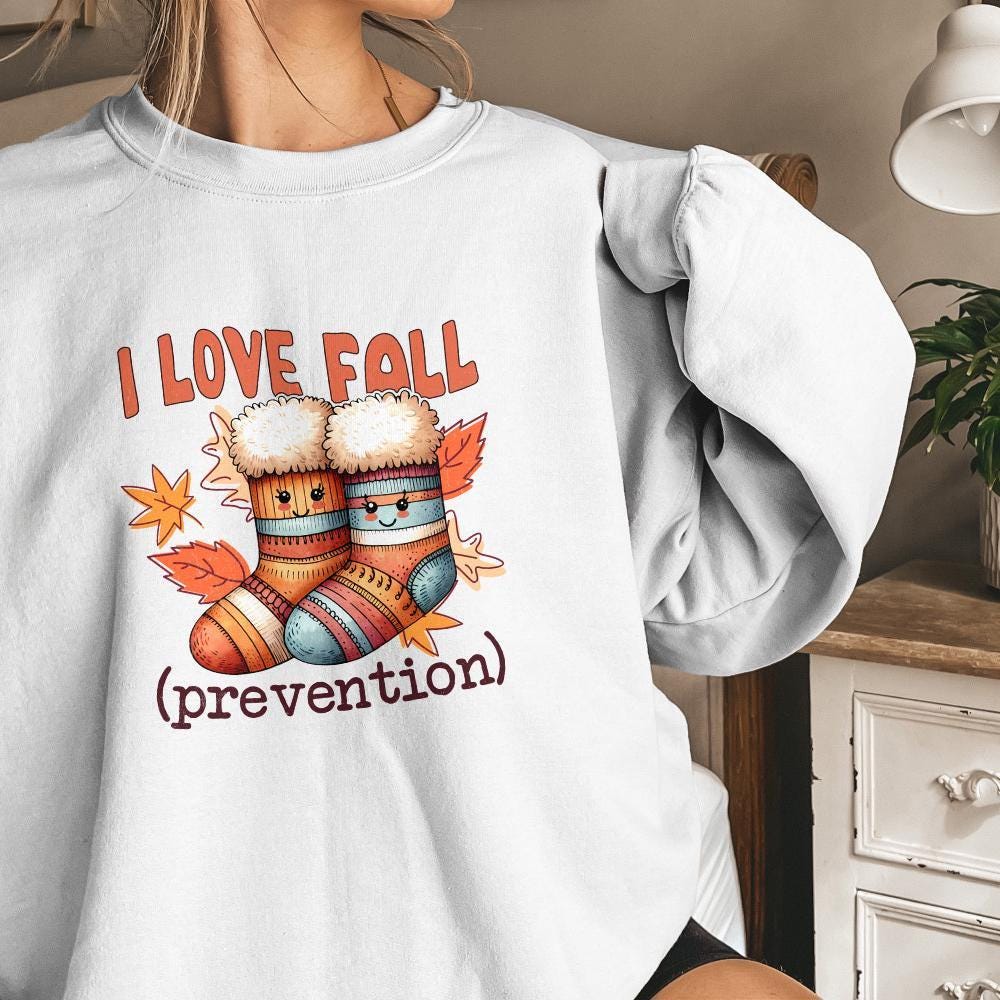 I Love Fall Prevention PNG, Retro Fall Nurse Png - 300 DPI Design for