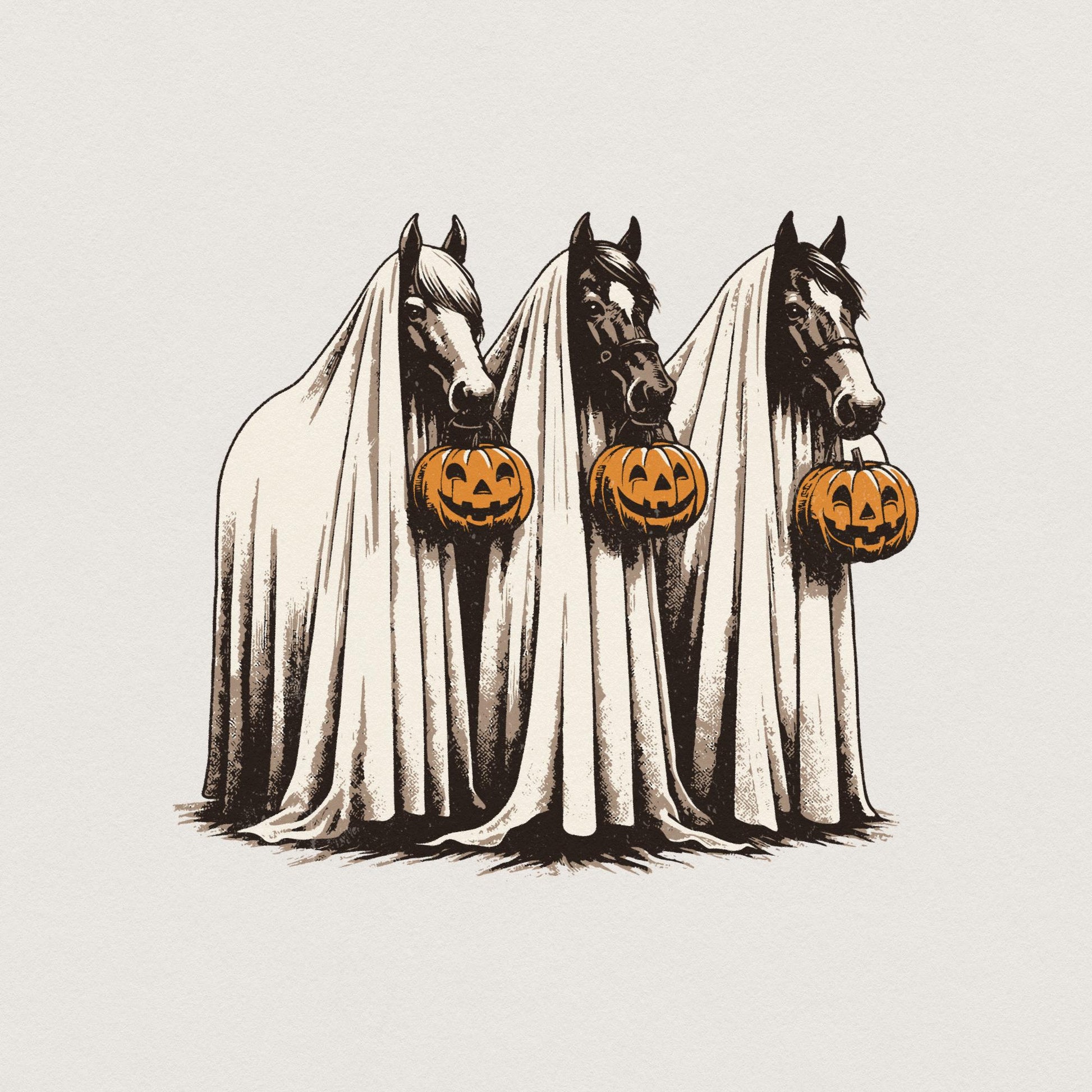 Halloween Horse PNG, Spooky Horse Png - 300 DPI Design for T-Shirt
