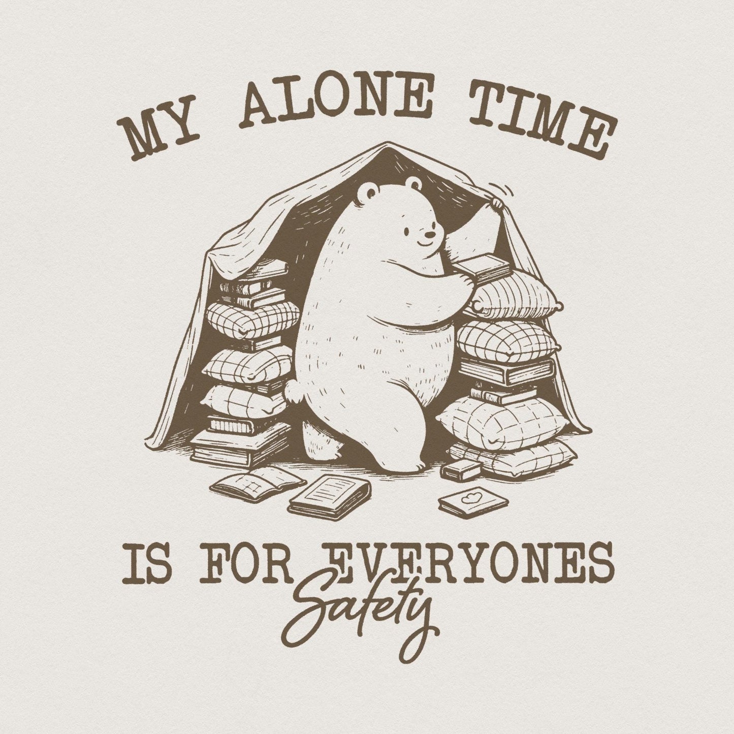 My Alone Time Is For Everyone's Safety PNG, Trendy Vintage Angel Design -
