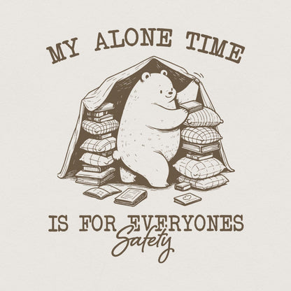 My Alone Time Is For Everyone's Safety PNG, Trendy Vintage Angel Design -