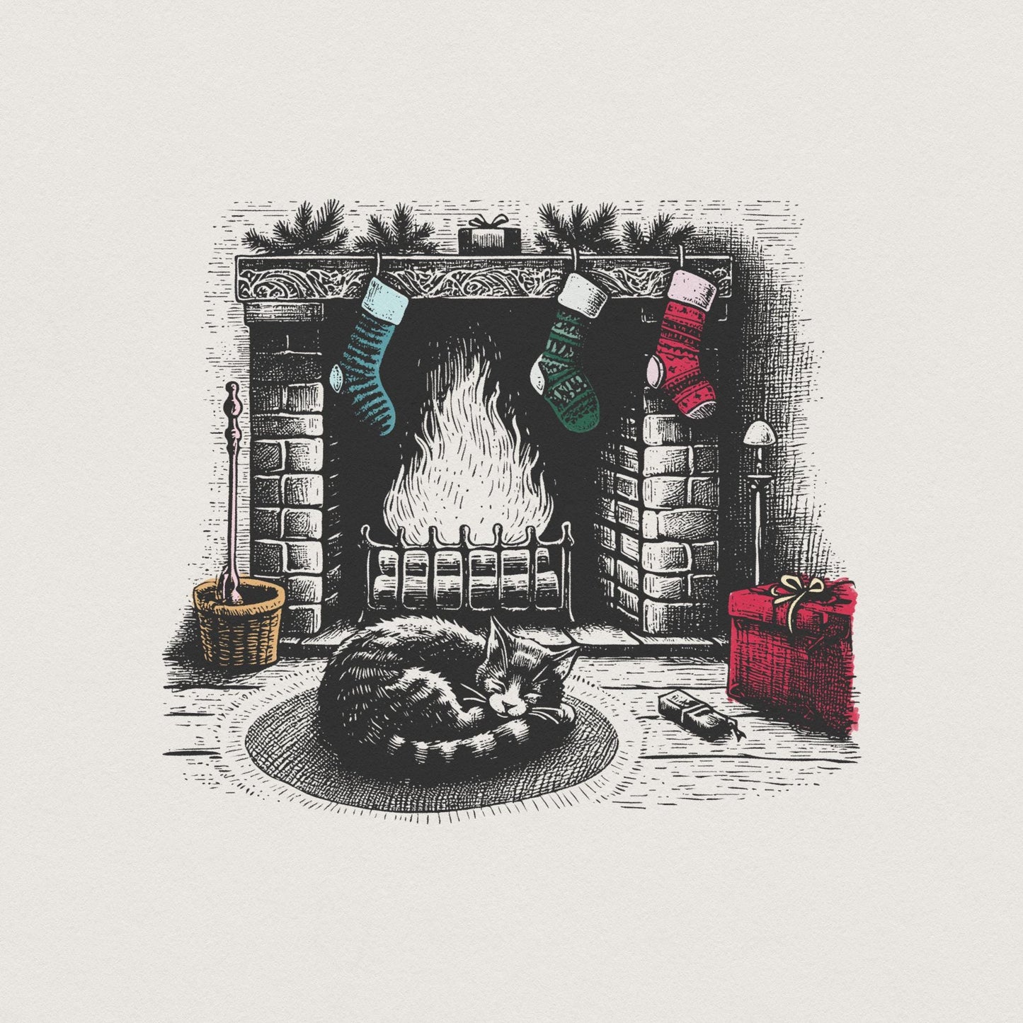 Meowy Christmas Png, Funny Christmas Png - 300 DPI Design for T-Shirt