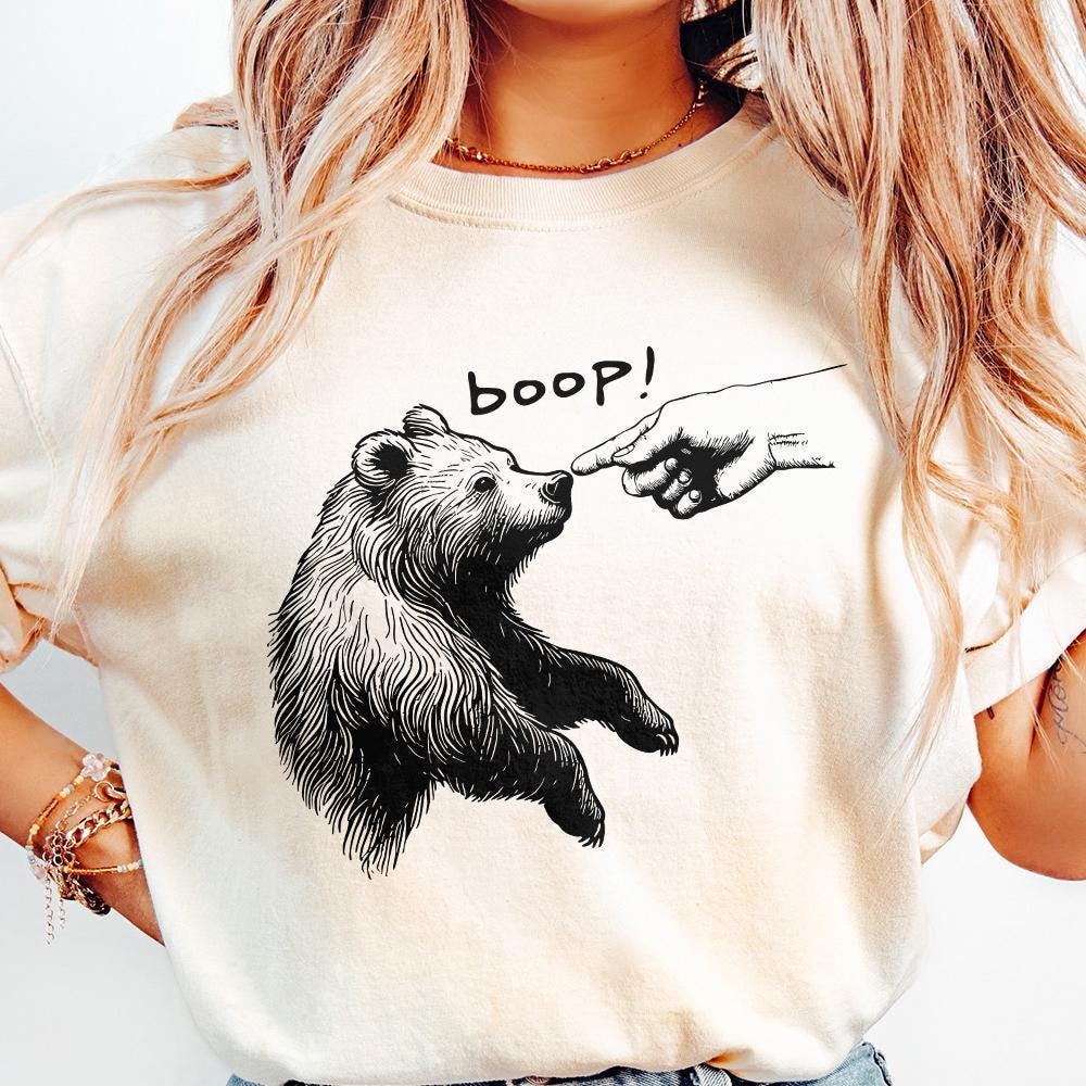 Boop Bear PNG, Grizzly Bear png - 300 DPI Design for T-Shirt