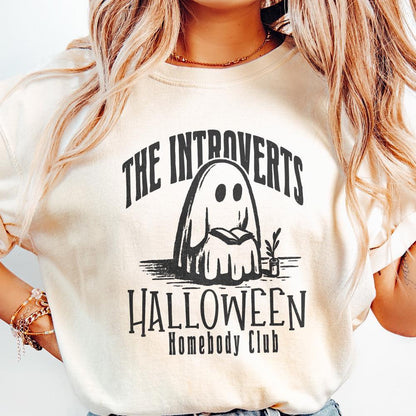 Vintage Halloween Homebody Club PNG, Retro Mid Century Modern Introvert