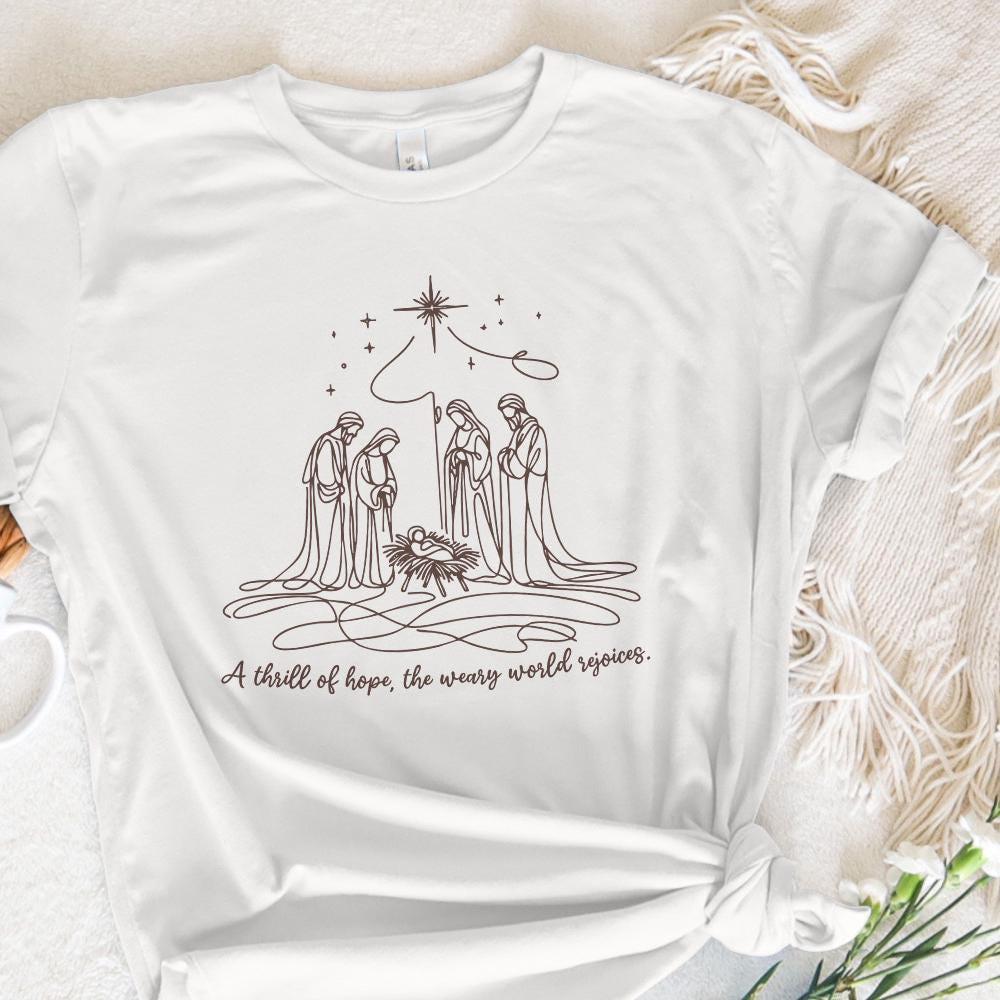 A Thrill of Hope Nativity png PNG, Christian Christmas Clipart - 300 DPI