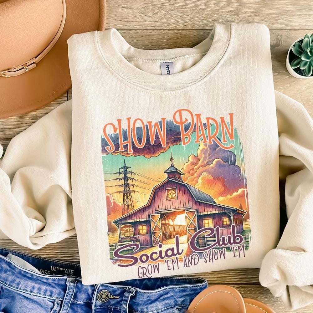 Show Barn Social Club PNG, Stock Show PNG - 300 DPI Design for T-Shirt