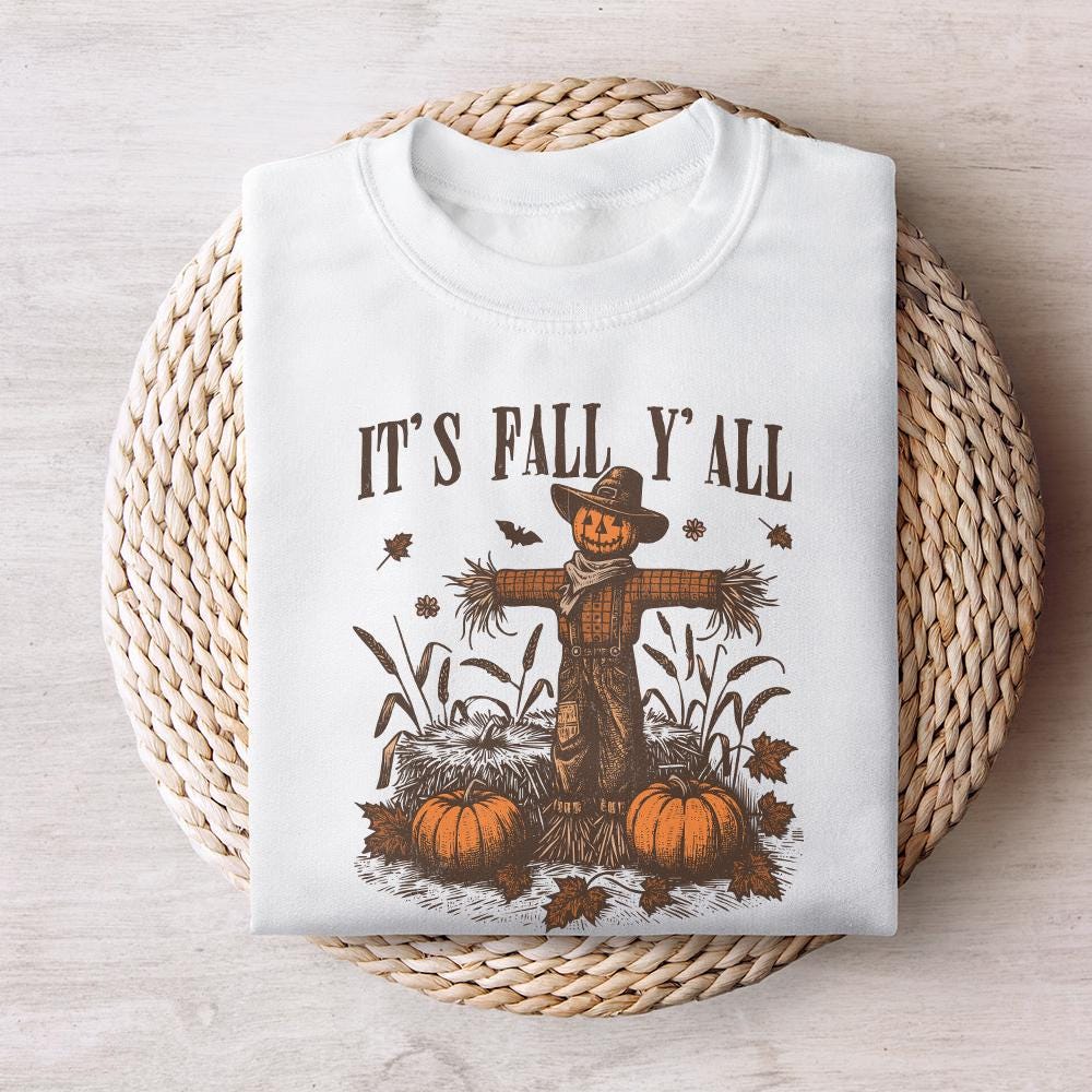 Its Fall Yall PNG, Fall Digital Download - 300 DPI Design for T-Shirt