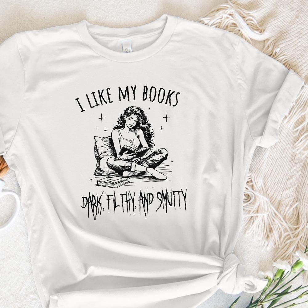 Dark Filthy Smutty Books PNG, Trendy Bookish Art - 300 DPI Design for
