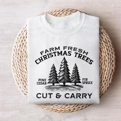 Farm Fresh Christmas Tree PNG, Merry Christmas Png - 300 DPI Design for