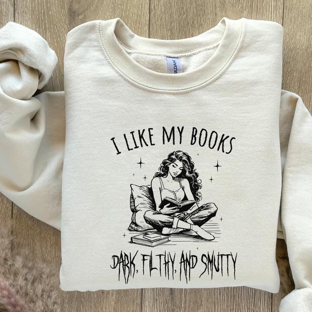 Dark Filthy Smutty Books PNG, Trendy Bookish Art - 300 DPI Design for