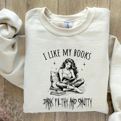 Dark Filthy Smutty Books PNG, Trendy Bookish Art - 300 DPI Design for