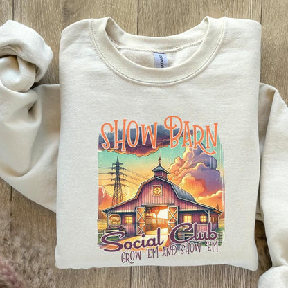 Show Barn Social Club PNG, Stock Show PNG - 300 DPI Design for T-Shirt